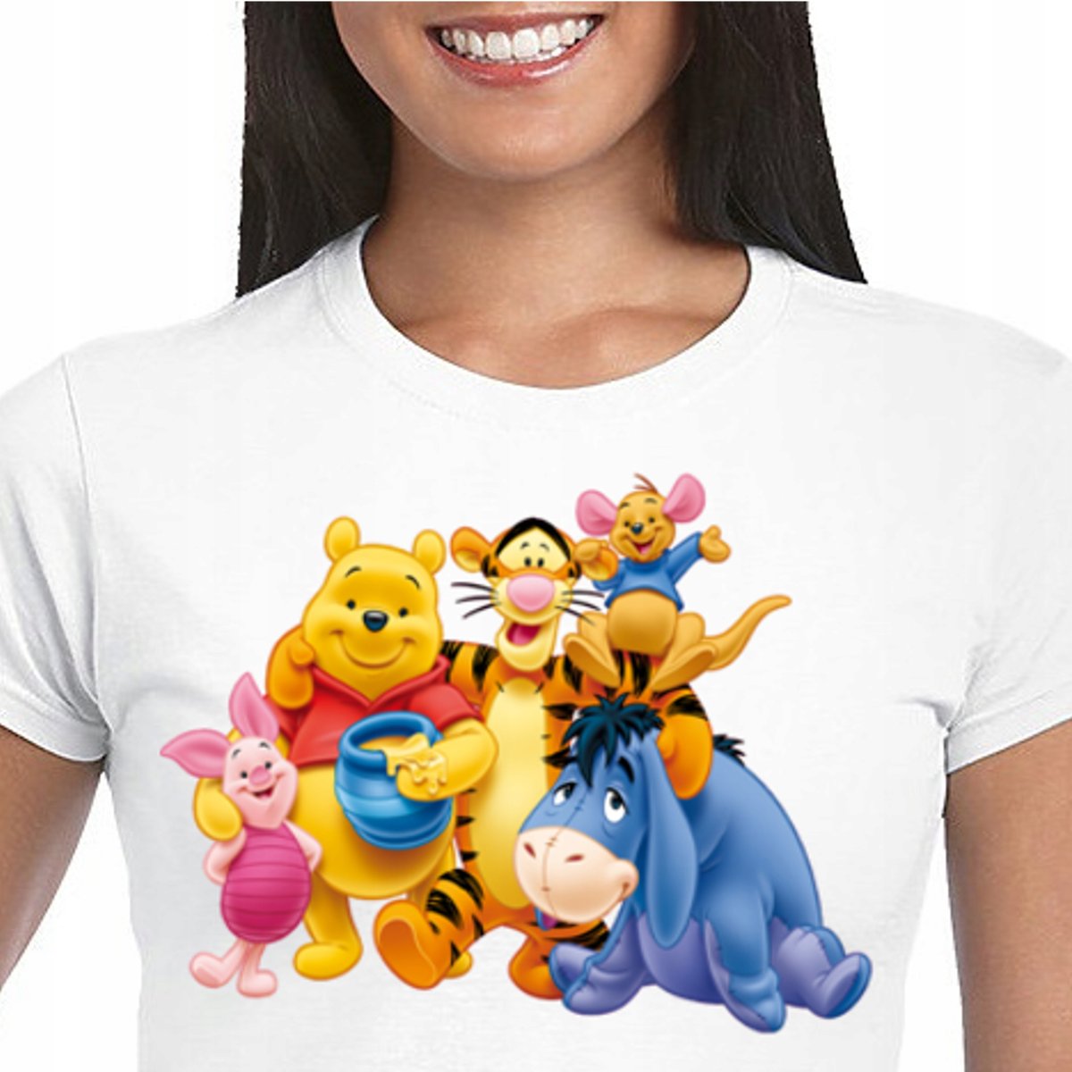 Damska Koszulka Kubuś Puchatek 3176 Kłapouchy L
