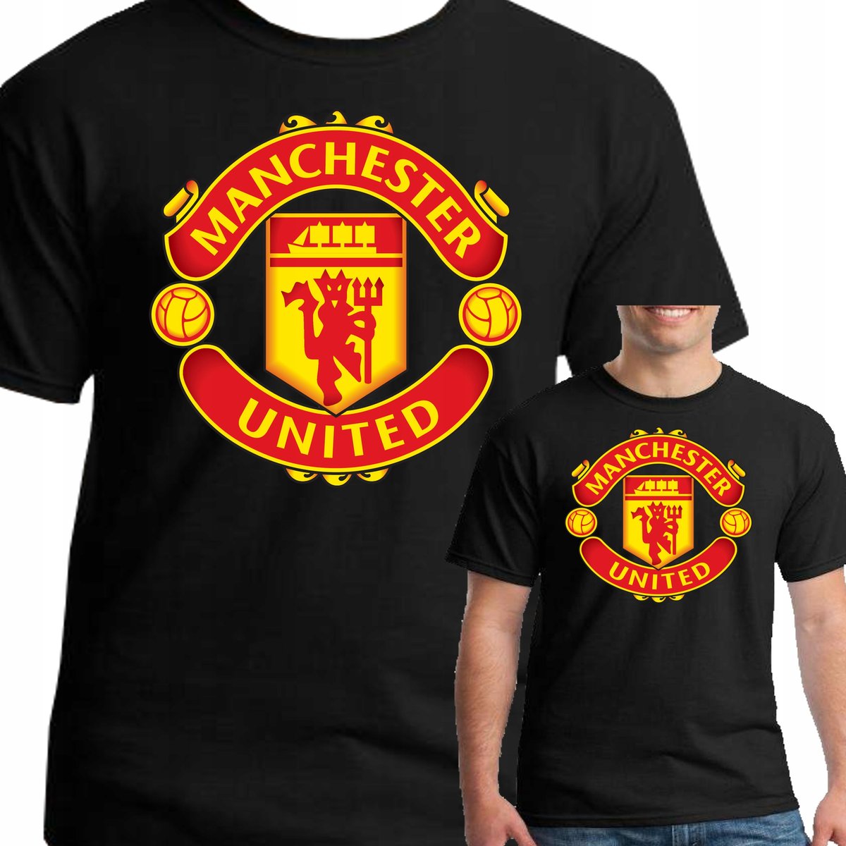 Koszulka Manchester United Prezent M 0164 Czarna