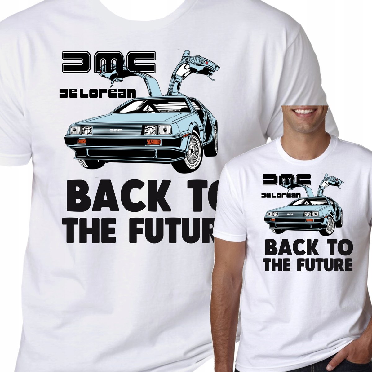 Koszulka Delorean Retro Back To The Future L 3076