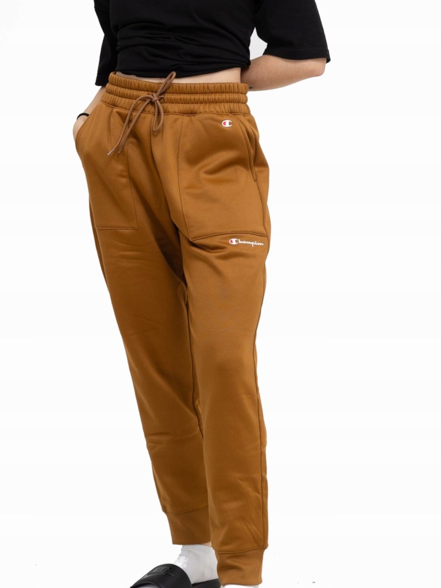 Spodnie Damskie Champion 116596-Ms531 Dresowe Dresy Brązowe Sportowe M