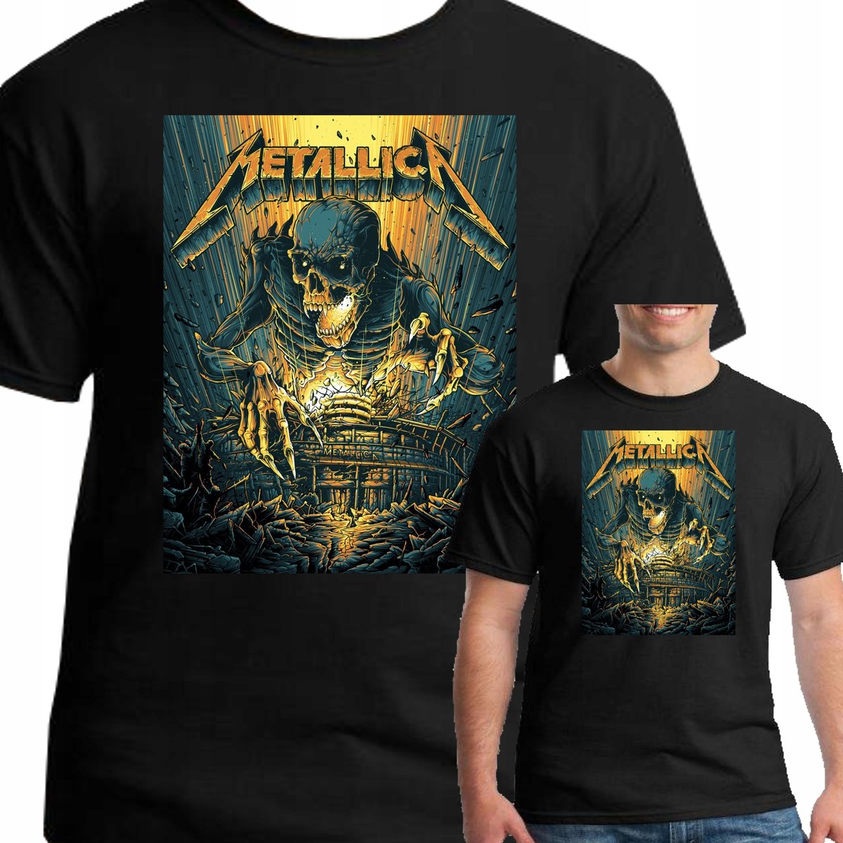 Koszulka Metallica Metal Prezent M 3074 Czarna