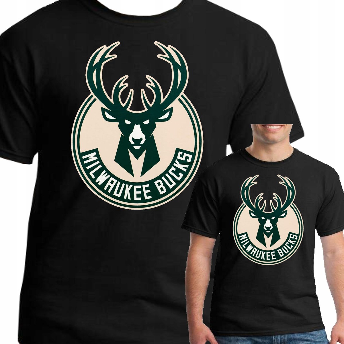 Koszulka Milwaukee Bucks Nba L 0479 Czarna