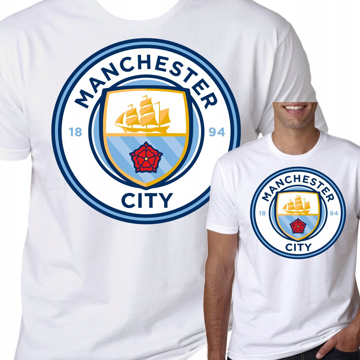 T-Shirt Koszulka Manchester City Prezent L 0163