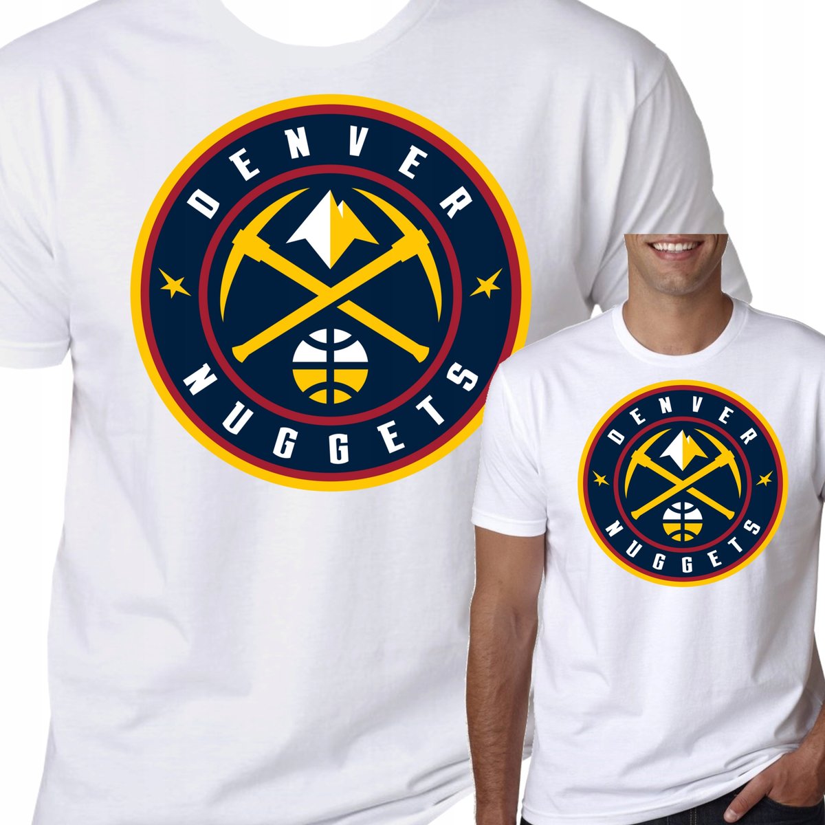 T-Shirt Koszulka Denver Nuggets Nba Prezent M 0470
