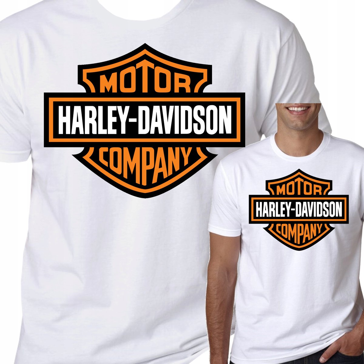 T-Shirt Koszulka Harley Davidson Na Motor Xl 0395