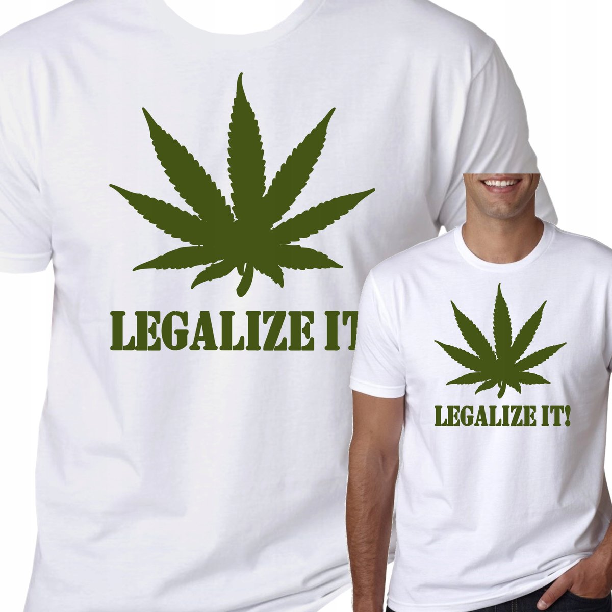 T-Shirt Koszulka Marihuana Ganja Smoke Thc L 0368