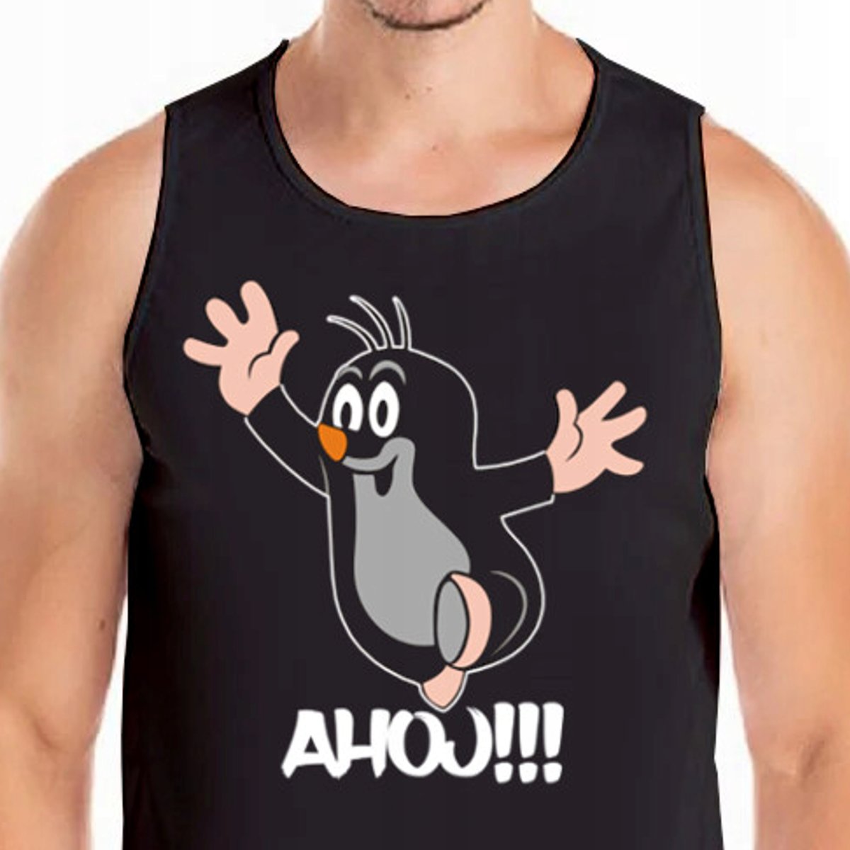 Koszulka Tank Top Krecik Sąsiedzi S 0447 Czarna