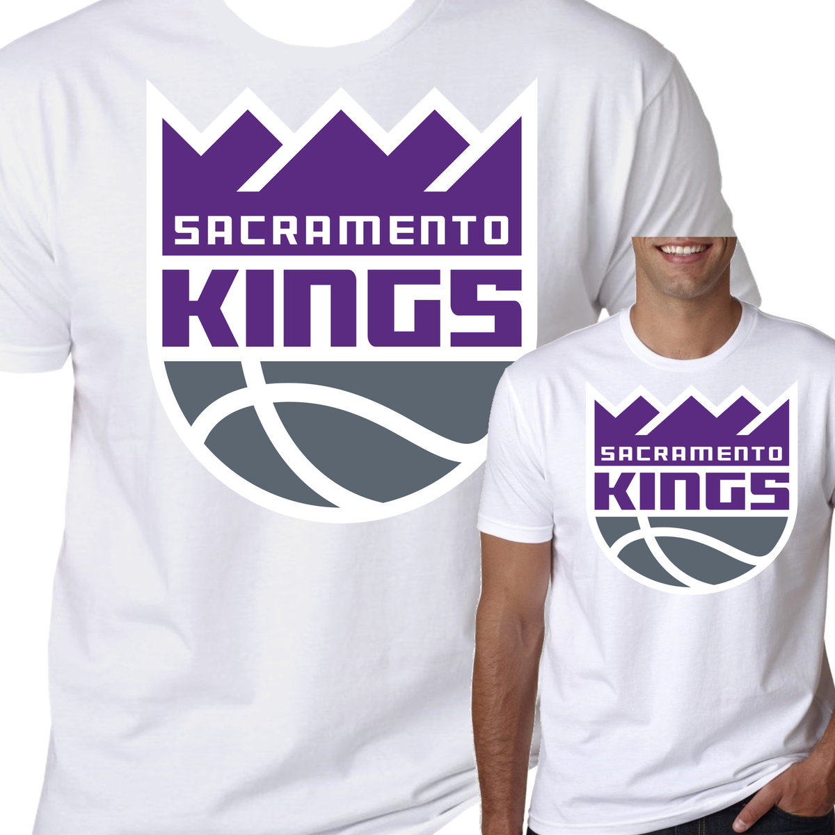 T-Shirt Koszulka Sacramento Kings Prezent S 0488