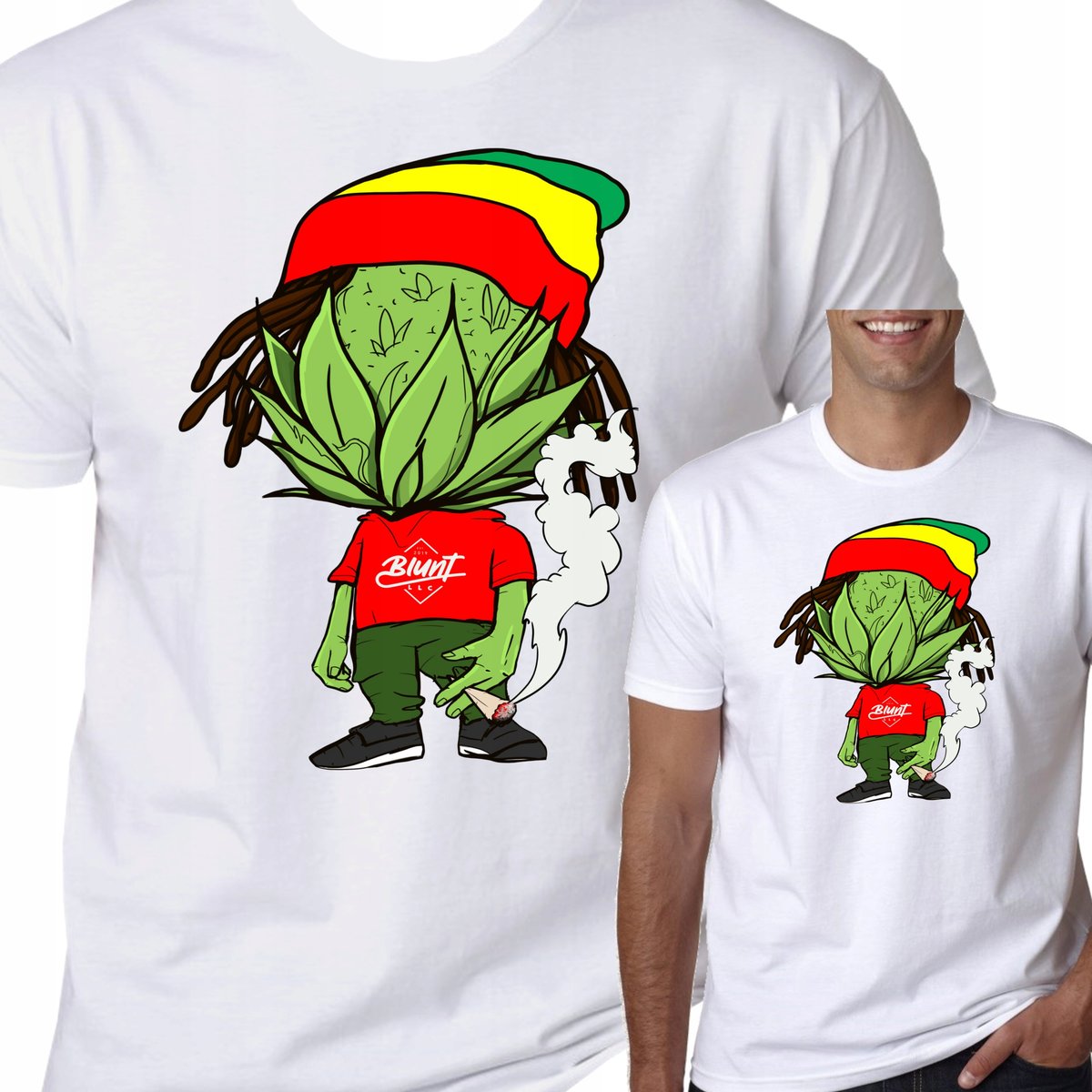 T-Shirt Koszulka Marihuana Ganja Rasta Thc S 0381
