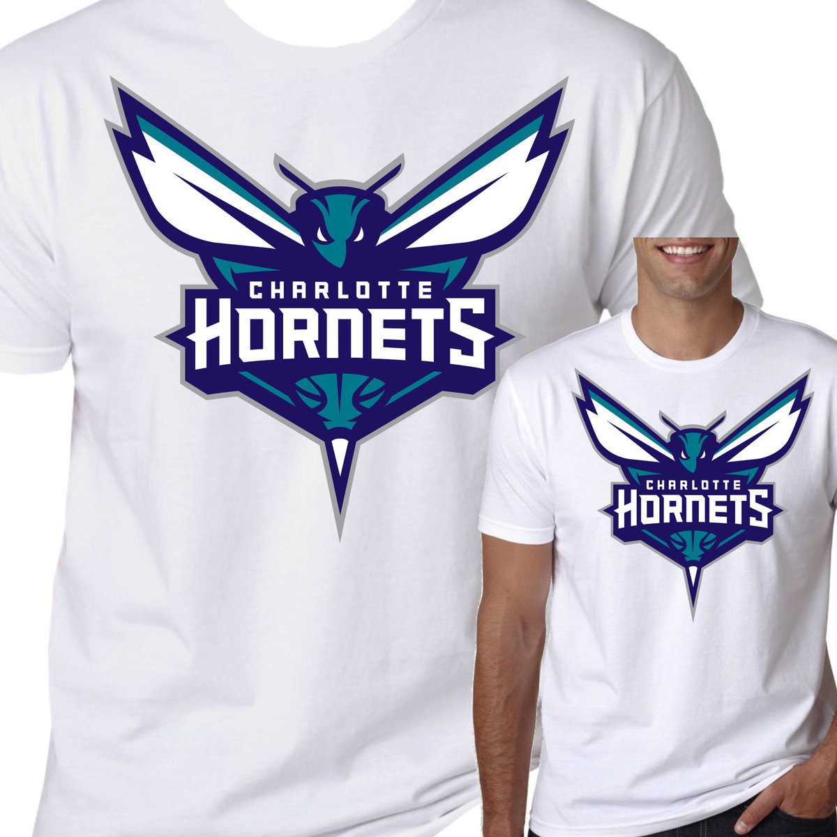 T-Shirt Koszulka Charlotte Hornets Prezent S 0465