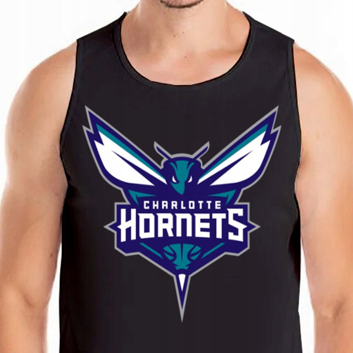 Koszulka Tank Top Charlotte Hornets S Czarna 0465