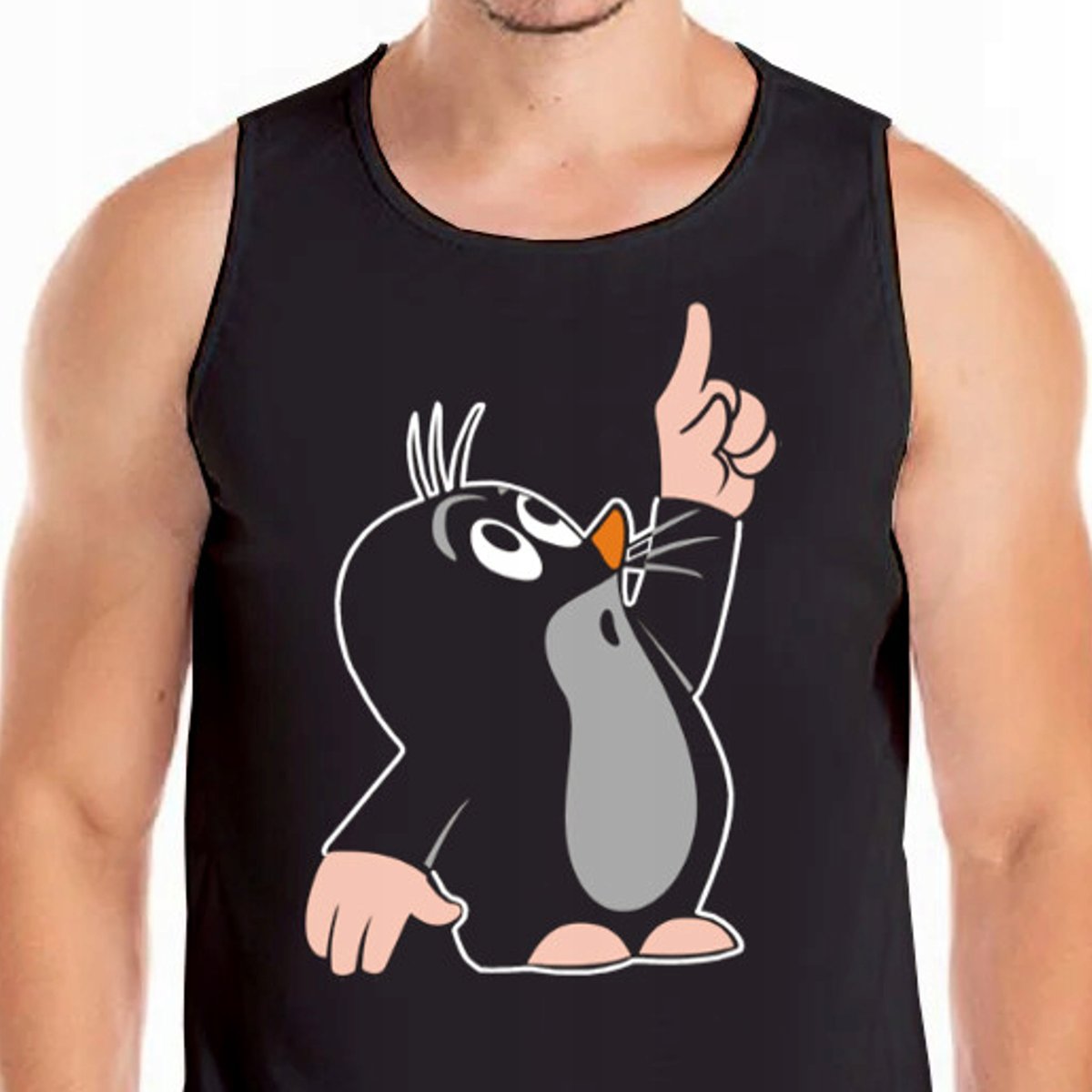 Tank Top Koszulka Krecik Sąsiedzi Xxl 0448 Czarna