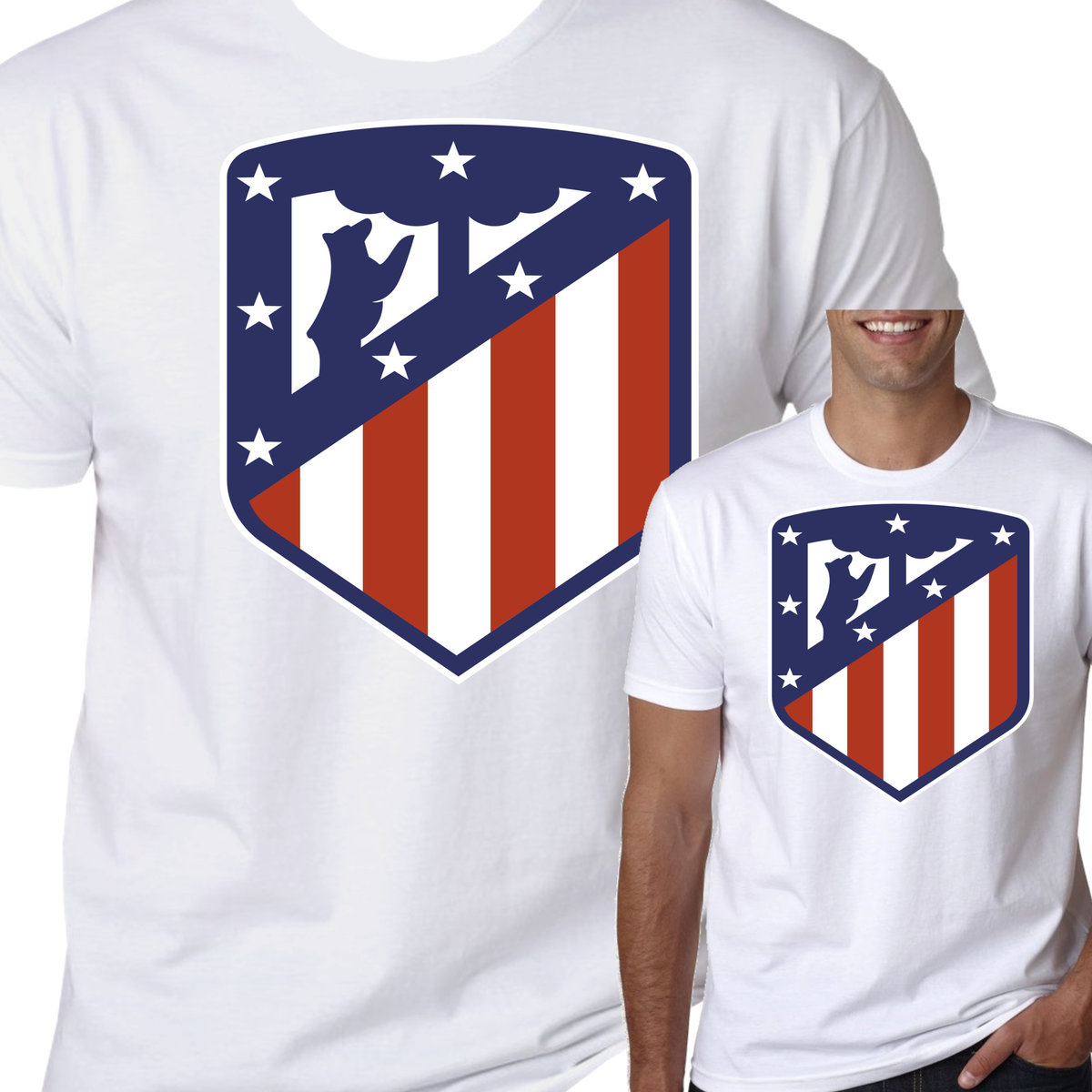 T-Shirt Koszulka Atletico Madryt Prezent L 0215