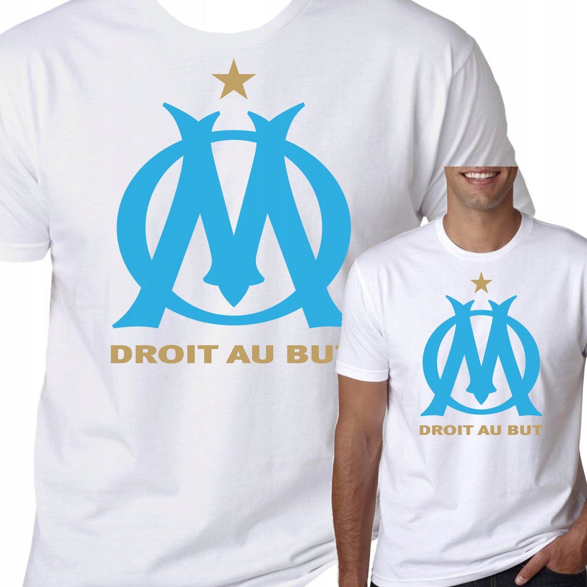 T-Shirt KOSZULKA OLYMPIQUE MARSYLIA PREZENT L 0206