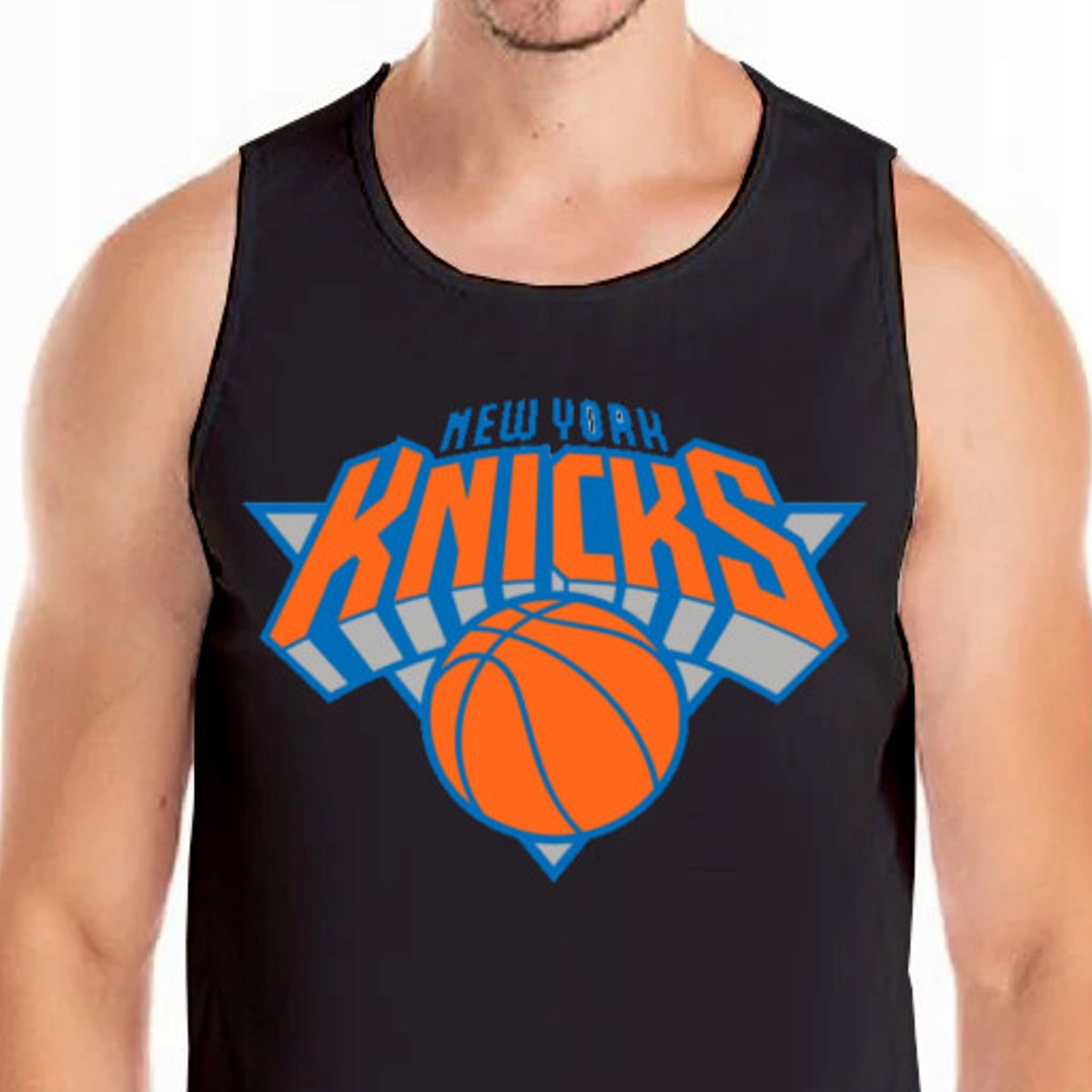 KOSZULKA TANK TOP NEW YORK KNICKS L 0482 CZARNA