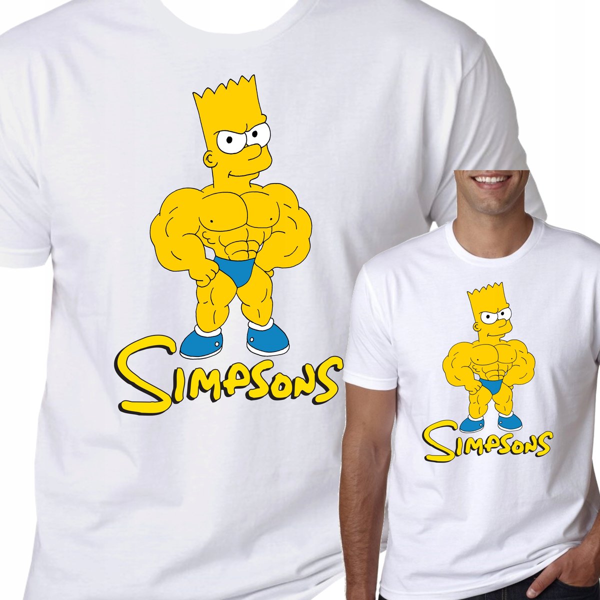 T-Shirt KOSZULKA SIMPSONS BART PREZENT L 0576
