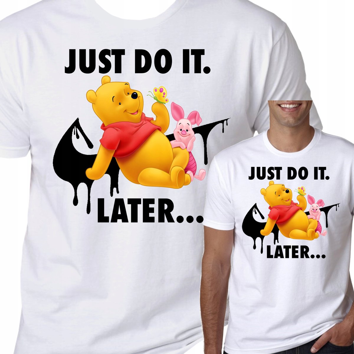 T-Shirt KOSZULKA KUBUŚ PUCHATEK JUST DO IT L 0779