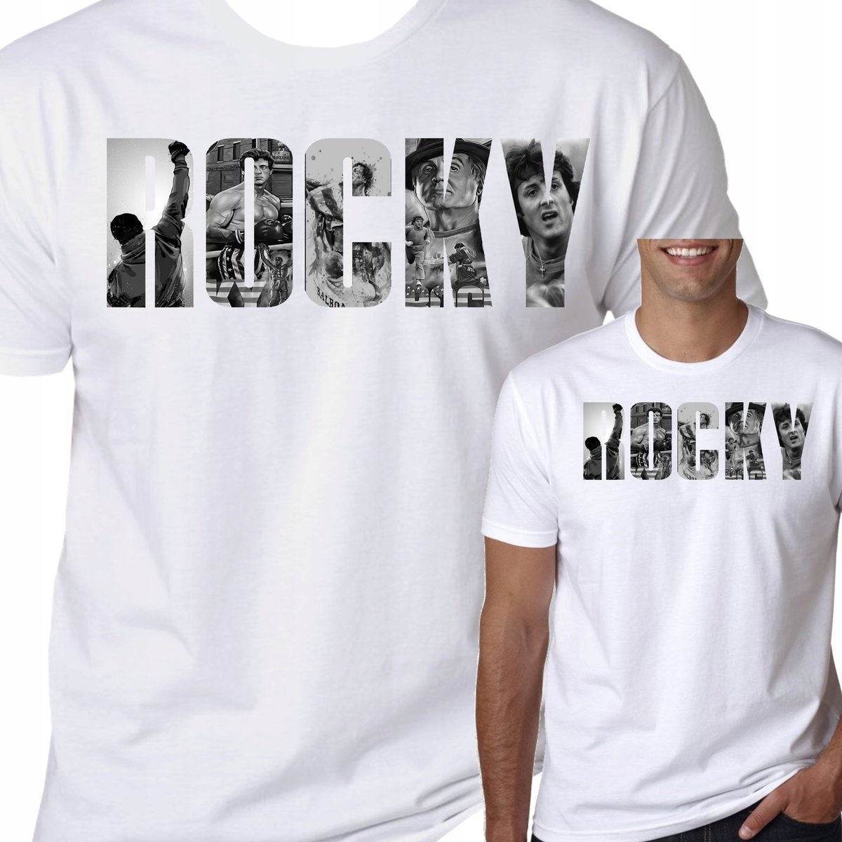 T-Shirt KOSZULKA ROCKY BALBOA STALLONE FILM L 0542