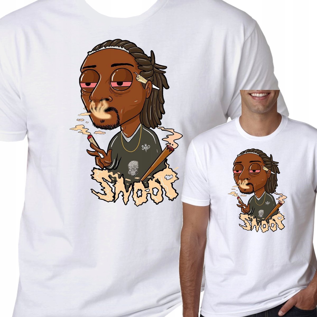 T-Shirt KOSZULKA SNOOP DOG GANJA RAP S 0878