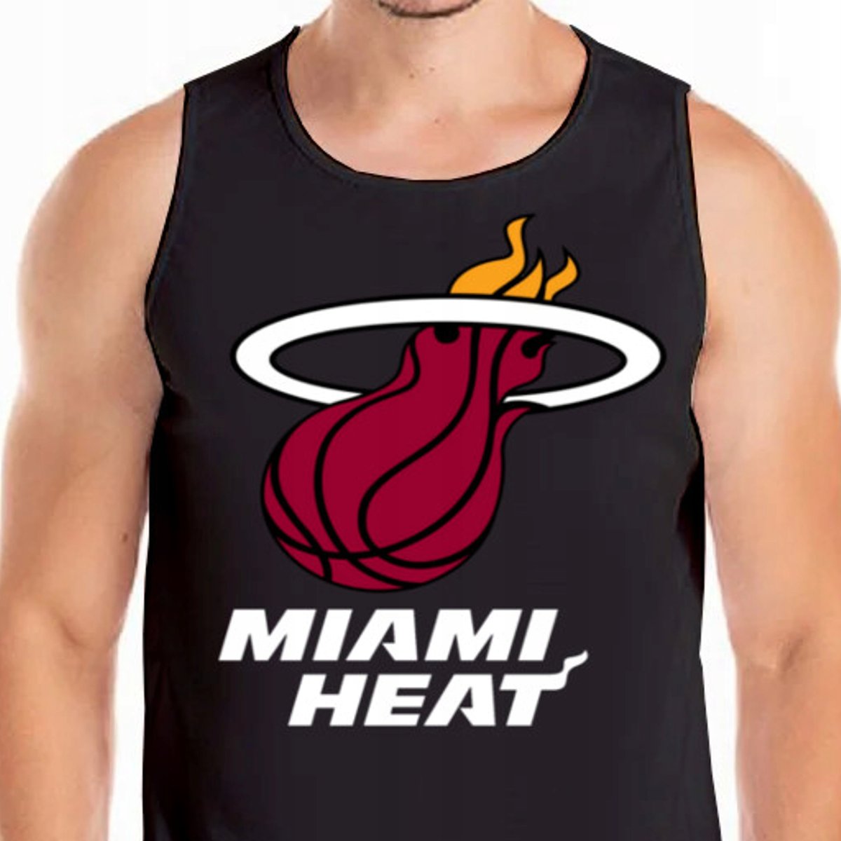KOSZULKA TANK TOP MIAMI HEAT NBA M 0478 CZARNA