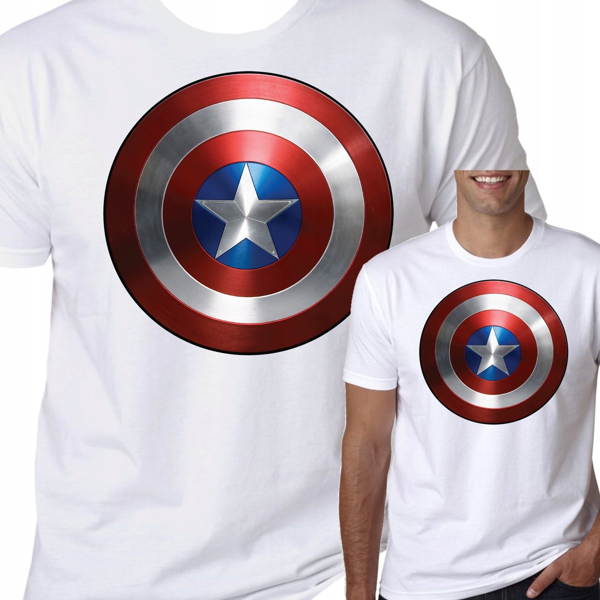 T-Shirt KOSZULKA KAPITAN AMERYKA MARVEL M 0426