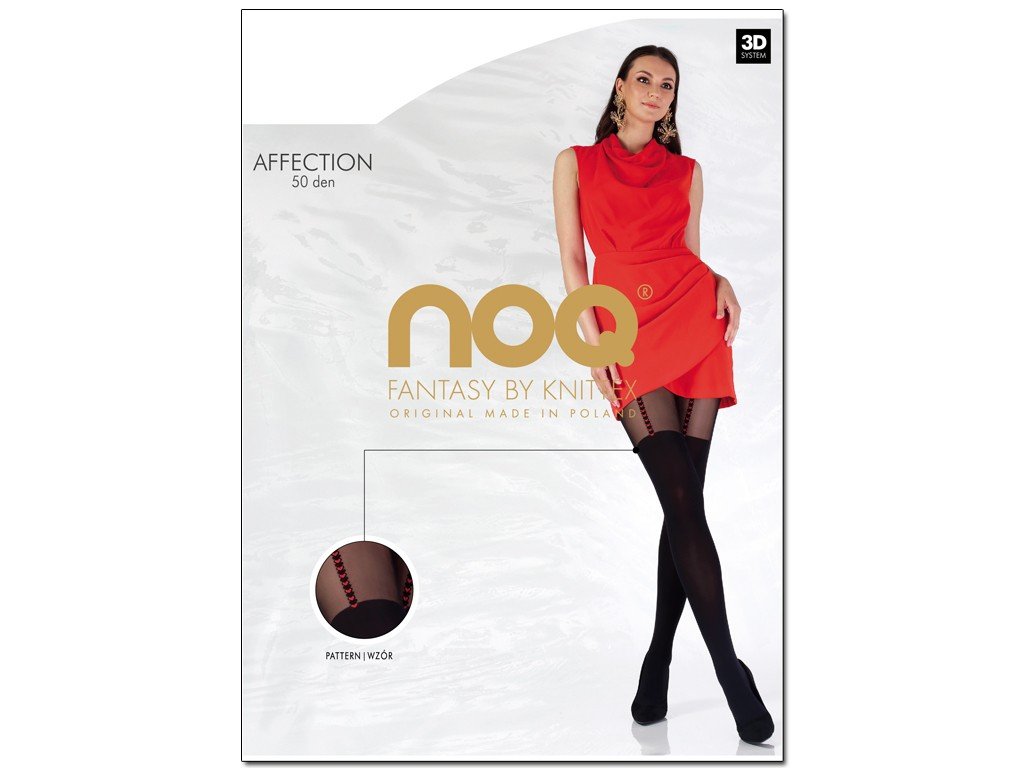 Rajstopy jak pończochy 50 den 5 Nero