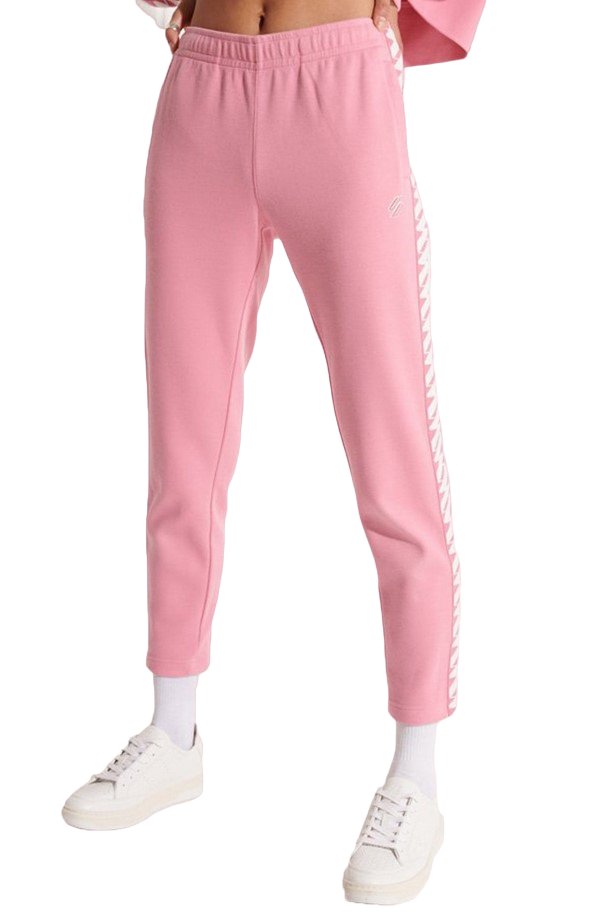 Spodnie damskie Superdry Code Tape  dresowe różowe -XL