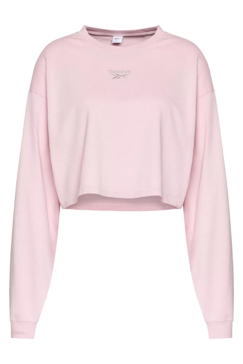 Bluza damska Reebok CL Wide krótka różowa-M
