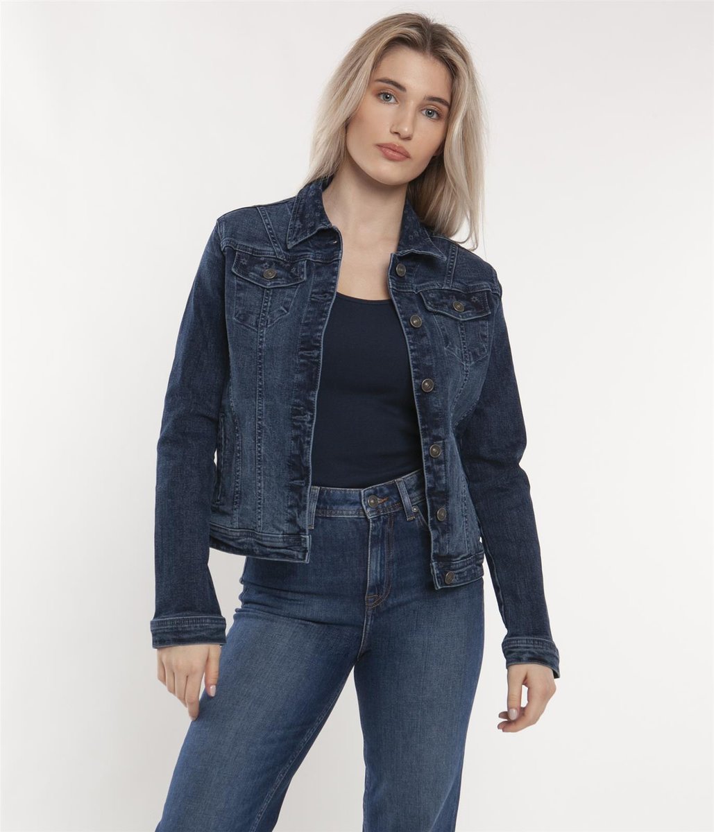 Jeansowa kurtka damska AYAKA 3300 DARK WASH-S