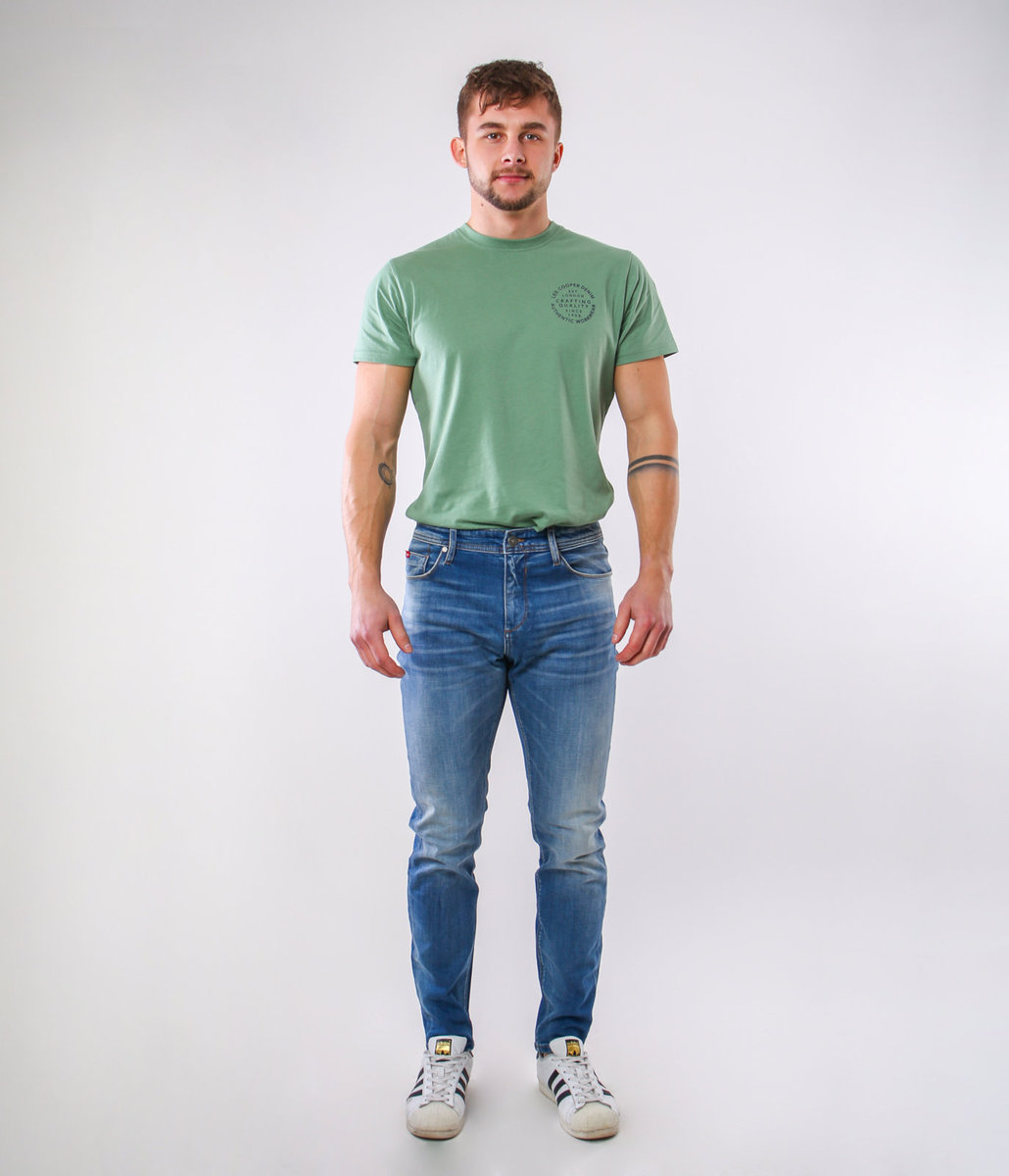 Jeansy męskie slim HUNTER 2612 BRUSHED USED-31\34