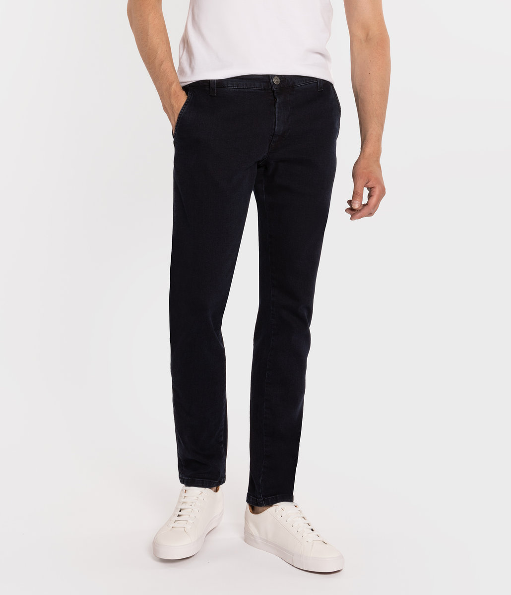 Jeansy męskie slim GENOVA 1327 BLUE BLACK-29\32