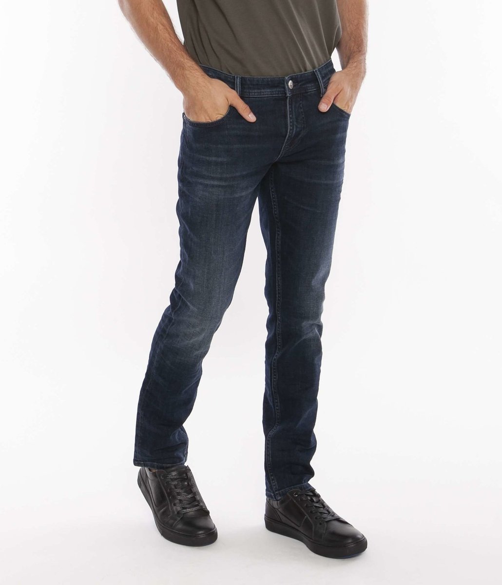Jeansy męskie slim JAMES 0912 DARK WASH USED-33\34