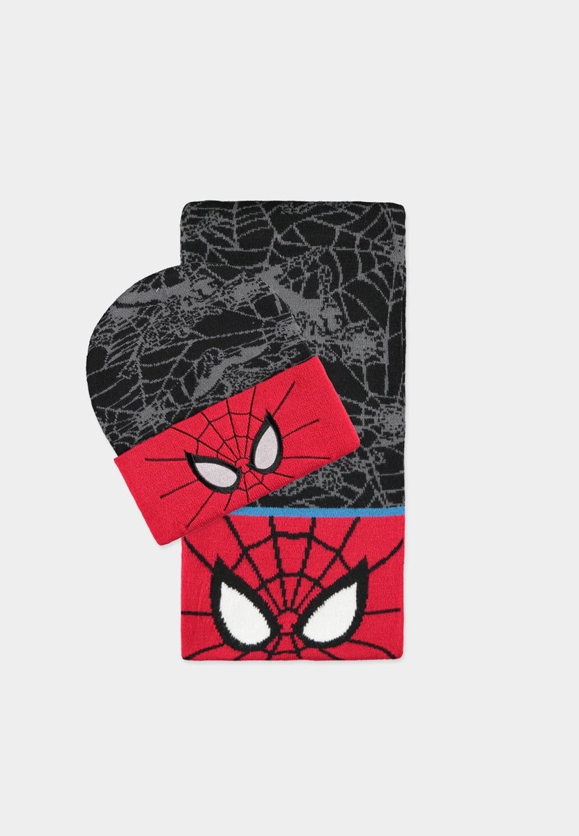 Czapka Zimowa + Szalik Spider-Man - Zestaw Prezentowy