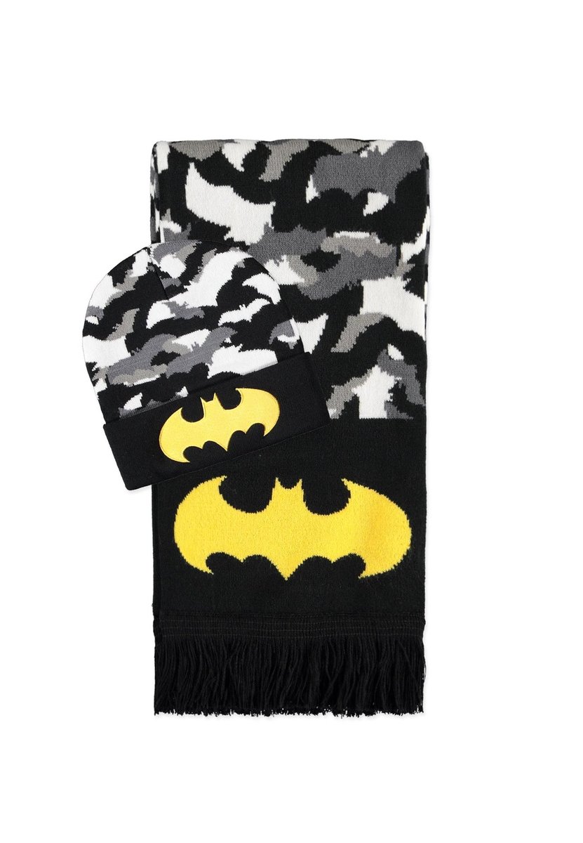 Czapka Zimowa + Szalik Batman - Zestaw Prezentowy