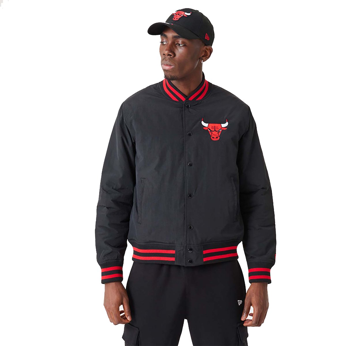 Kurtka bomberka New Era NBA Chicago Bulls Script Bomber Jacket - 60332203-S