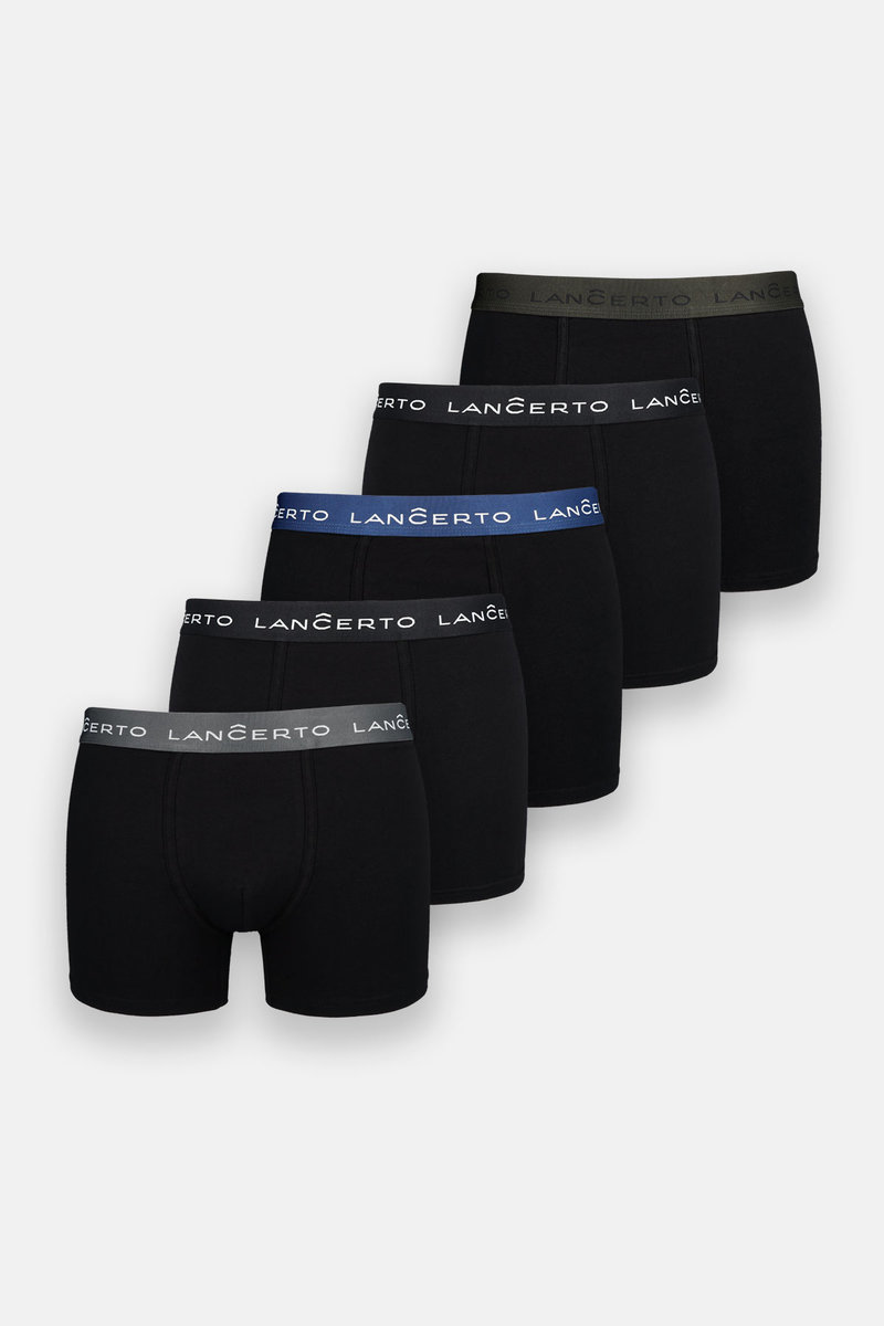 Zestaw 5 Czarnych Bokserek
