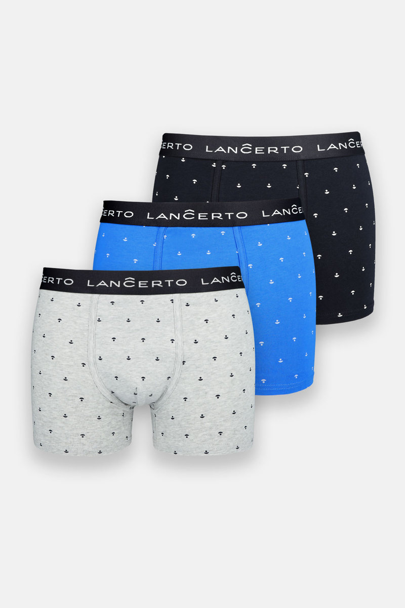 Zestaw 3 Kolorowych Bokserek Wzór