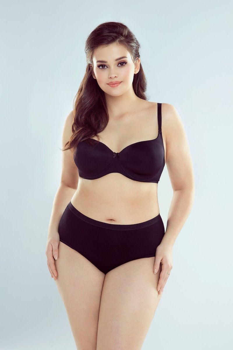 Figi damskie klasyczne Simone Eldar czarne  XL