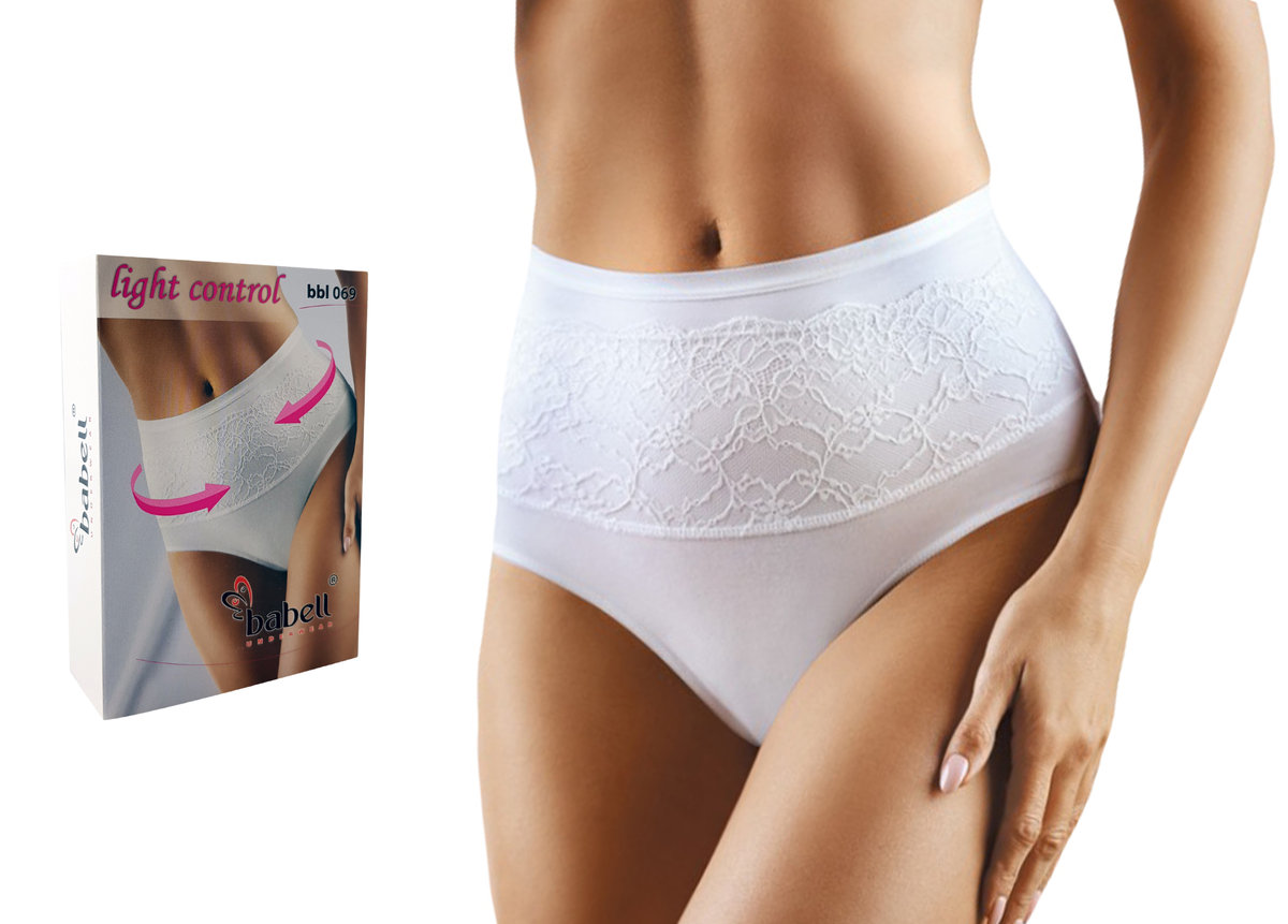 Figi damskie BABELL 069 bawełna, Biały, L