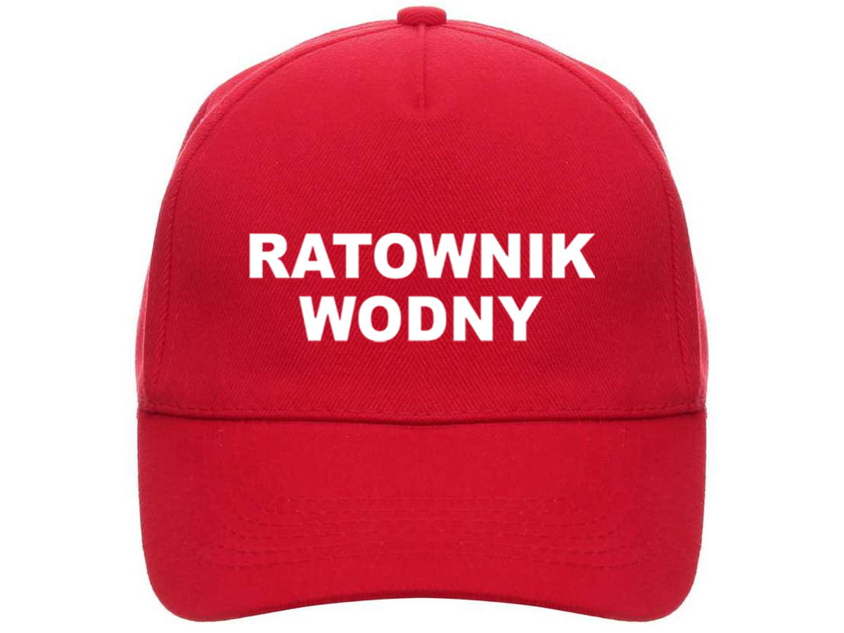 Czapka comfort RATOWNIK WODNY czerwona