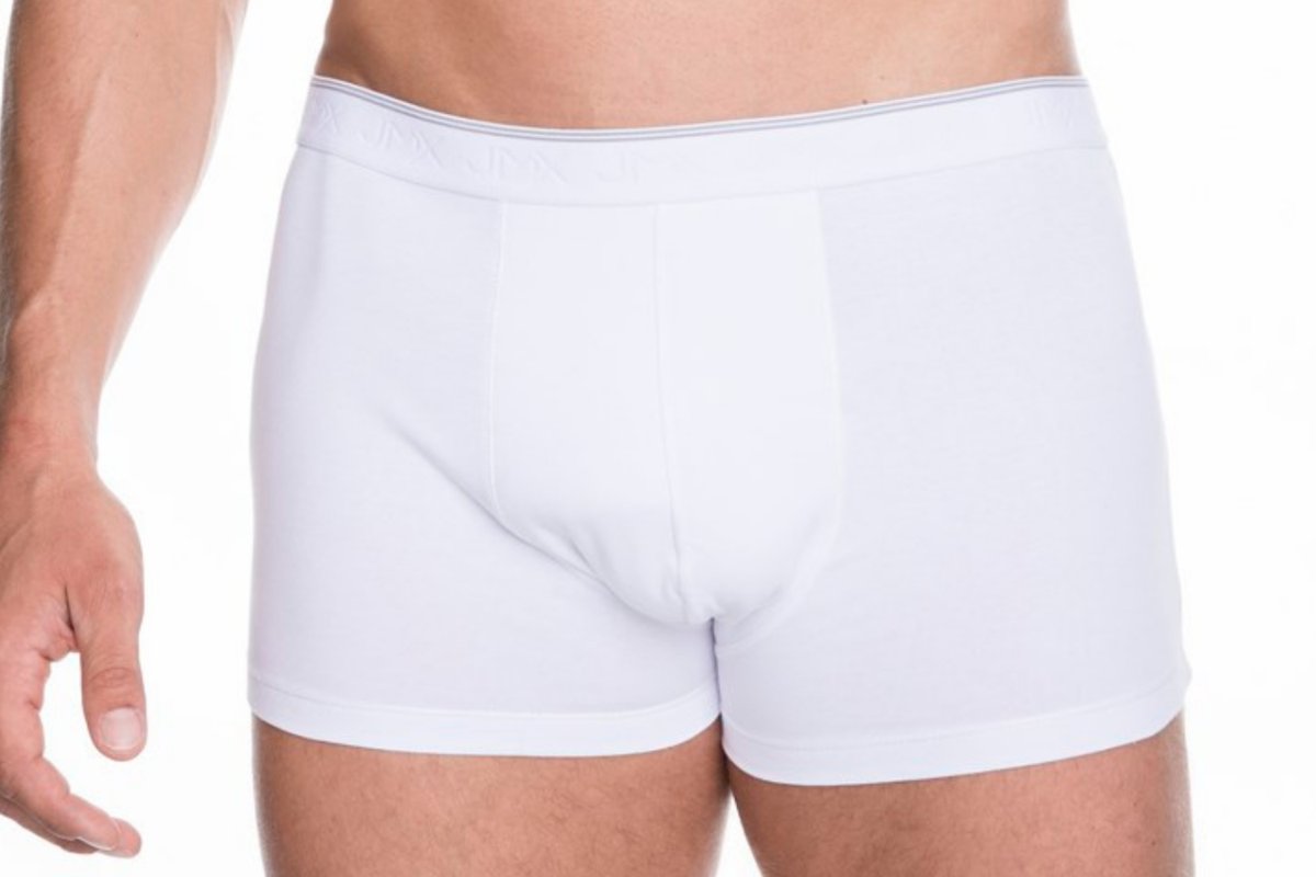 Bokserki Męskie W Stylu Basic Iron Julimex Białe  Xl