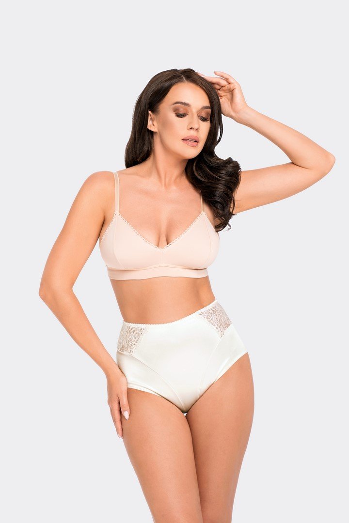 Figi Damskie Z Wysokim Stanem Modelujące Babell Kod 103 Ecru  Xl