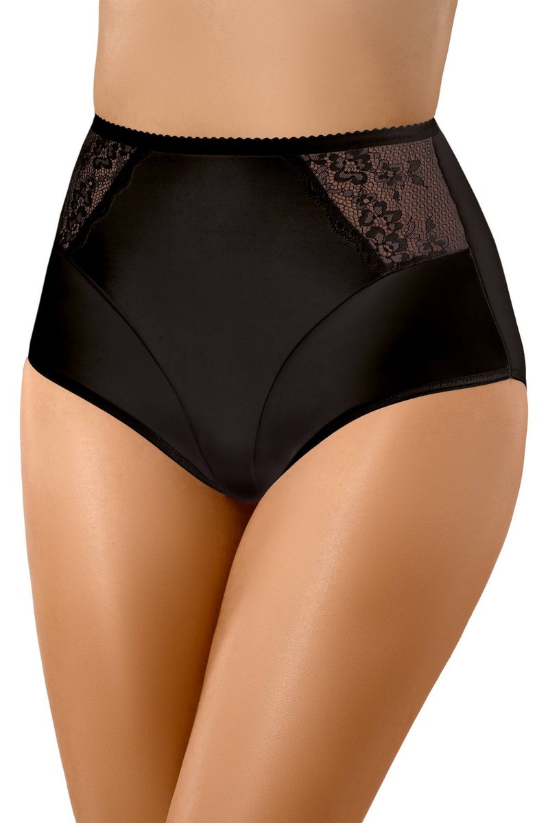 Figi Damskie Modelujące Z Koronką Babell Kod 103 Czarne  3Xl