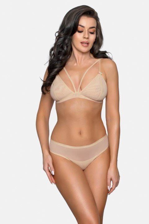 Stringi damskie tiulowe Babell kod 180 beżowe  M