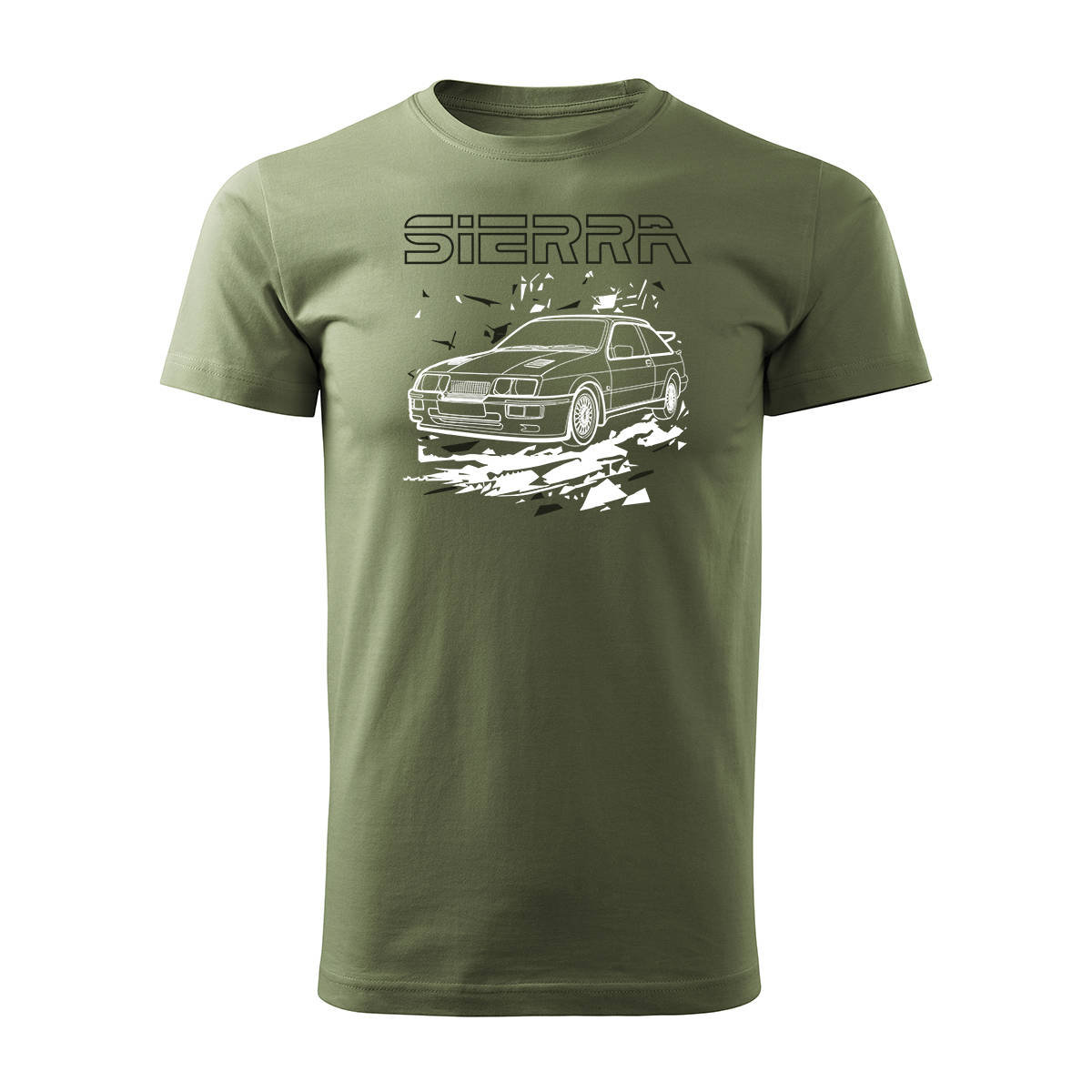 Koszulka dla taty na Dzień Ojca, prezent, z samochodem Ford Sierra RS 500 z Fordem Sierra RS 506, rozmiar M