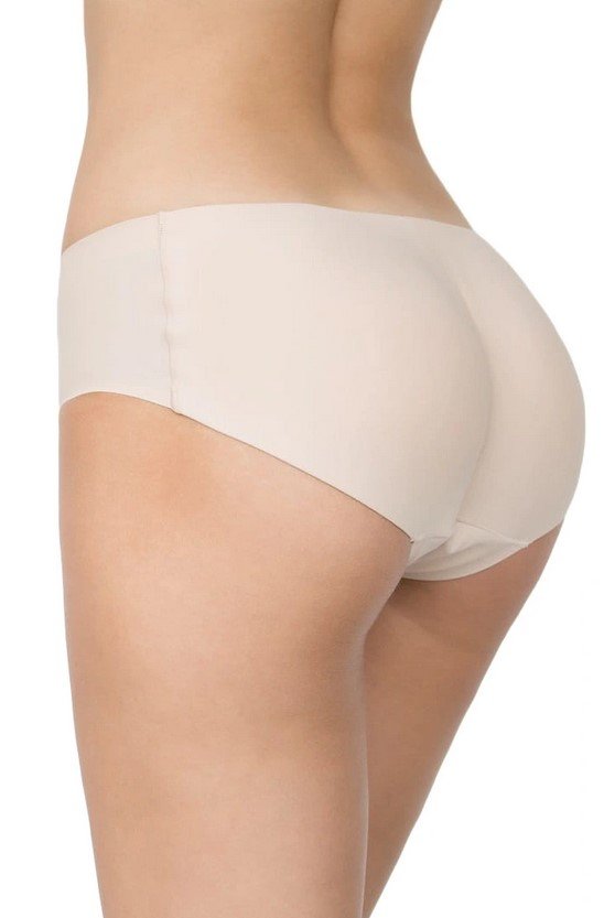 Figi damskie bezszwowe modelujace pośladki EXTRA BOOM Julimex 121 naturalne  XL
