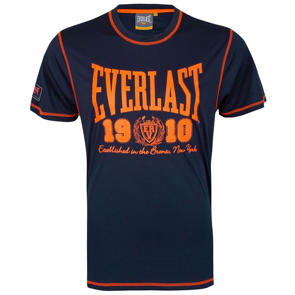 T-Shirt Everlast Koszulka Męska Lekka Z Krótkim Rękawem Wygodna Sportowa Navy Xxl