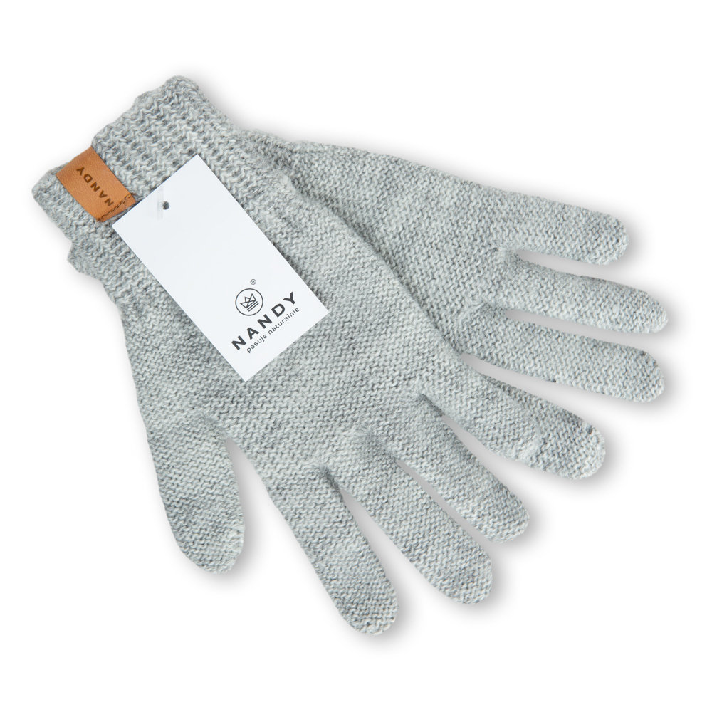 Nandy Rękawiczki Damskie Zimowe Pięciopalczaste Klasyczna Gładkie Na Zimę - Rek-Bis-J-Sza