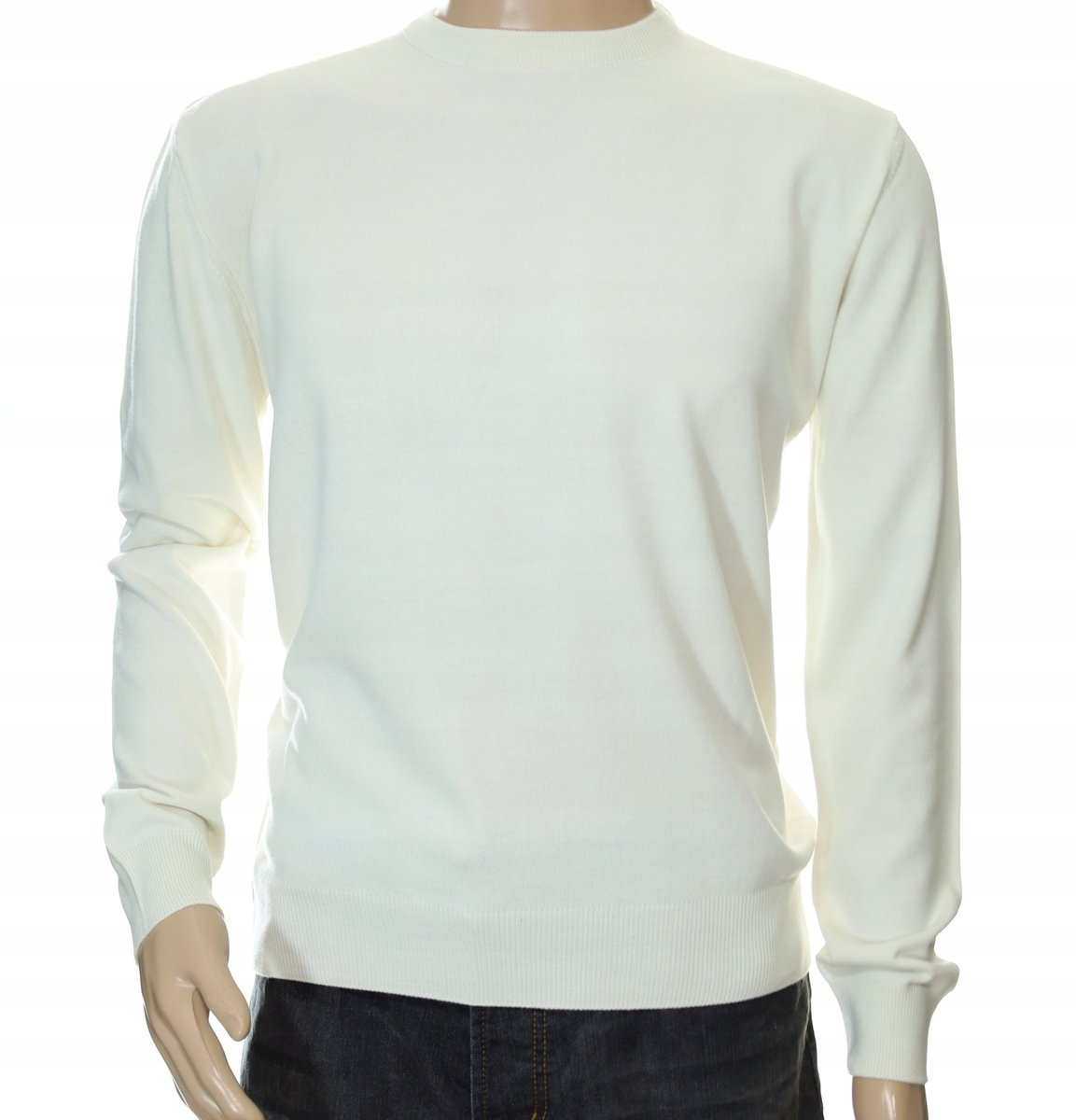 Sweter Męski Z Kaszmiru I Wełny Merynosów Okrągły 2Xl Xxl Kaszmirowy