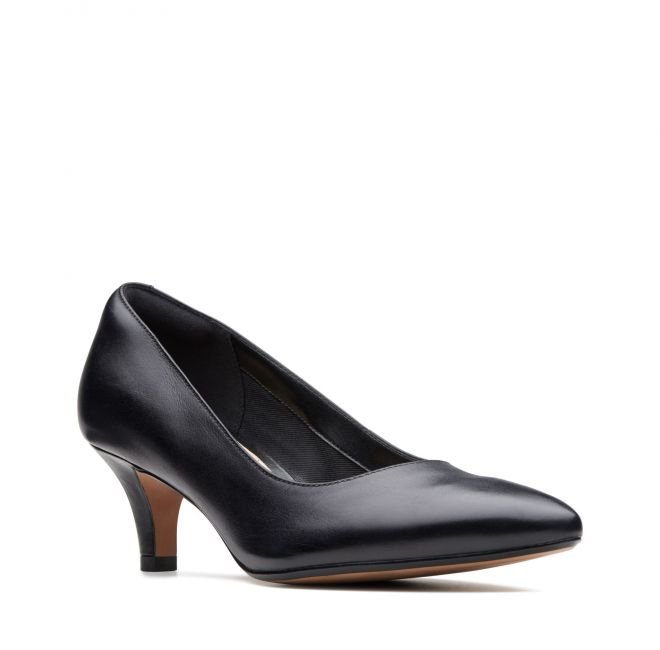Clarks Linvale Jerica [Black Leather] - Rozmiar 39